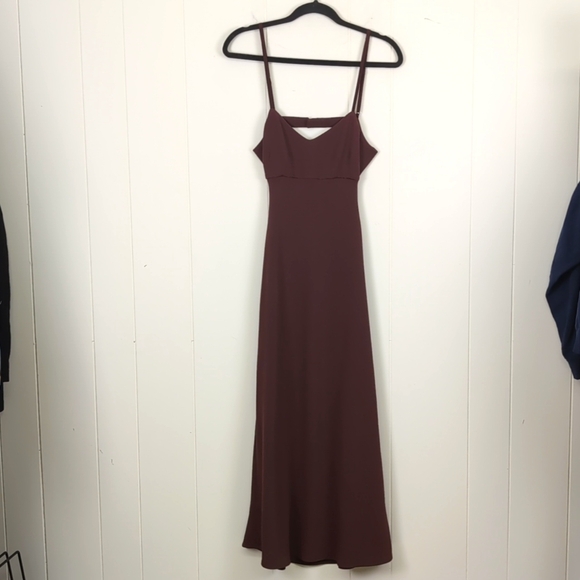 Aritzia Wilfred Brown Dress Maxi Small - Picture 2 of 13